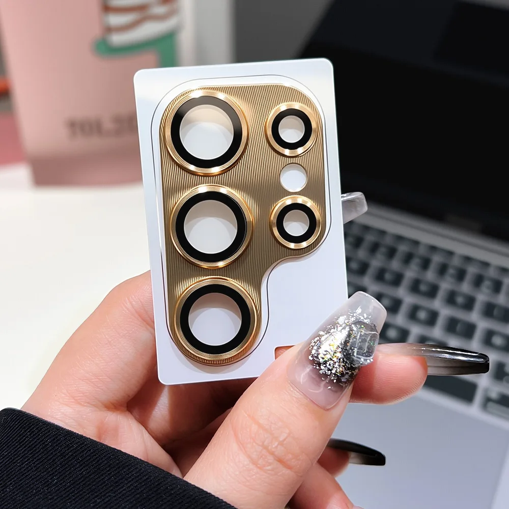 Metal Camera Lens Protective Glass Screen Protector Film