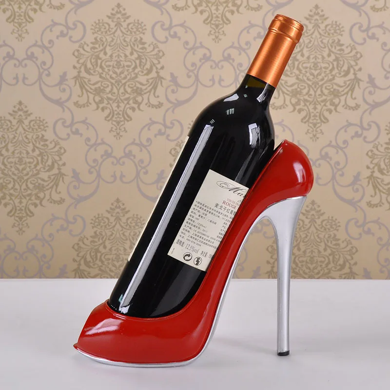 

European-style resin high-heeled shoes wine rack decoration home decoration wine cabinet decoration wine rack creative art gift