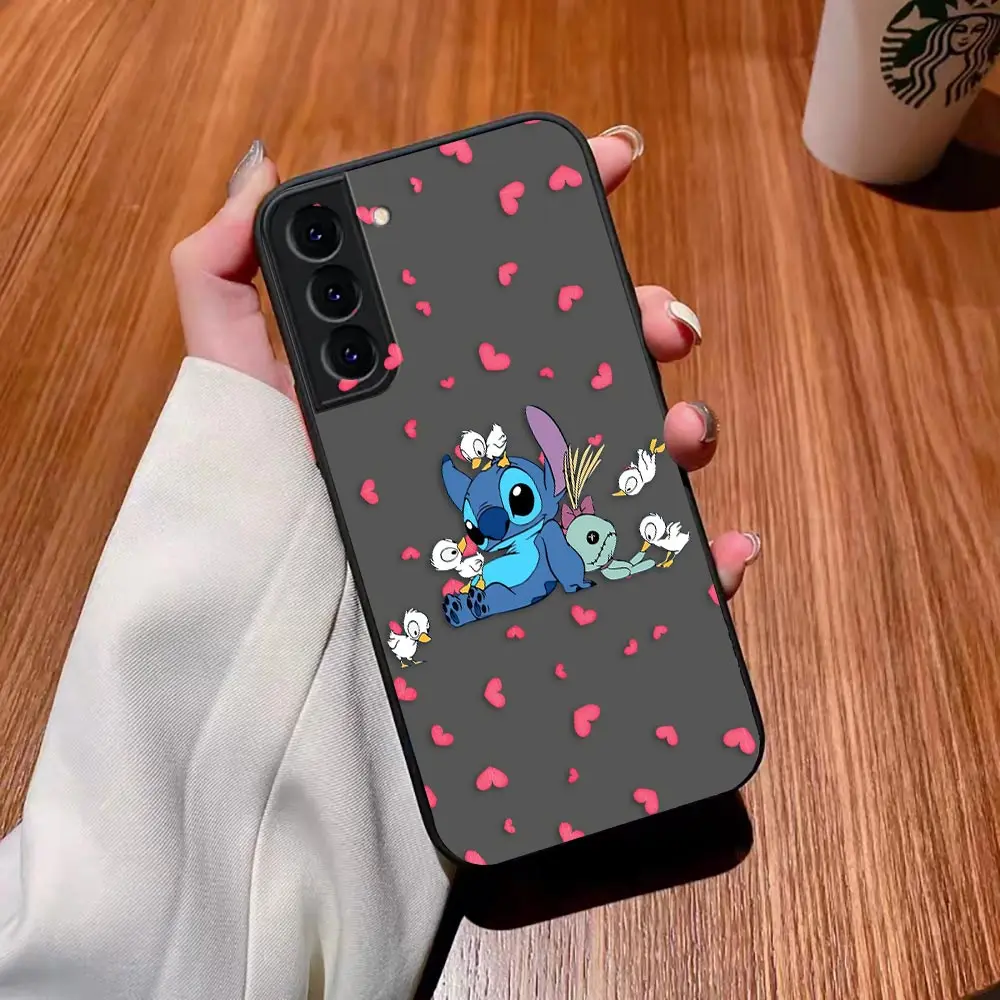 thumbnail image 1 of Matte Case for Samsung Galaxy S23 S22 S21 S20 S10 4G S9 S8 Plus ULTRA 5G LITE Case Funda Coque Shell Lilo & Stitch Cartoon Anime, 1 of 5