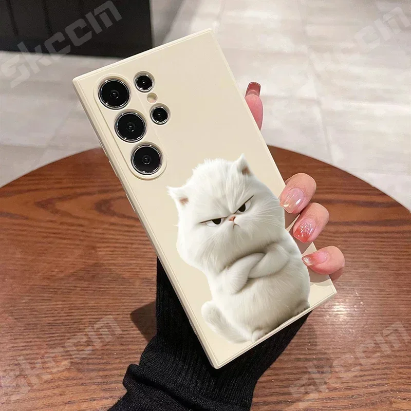 Adorable Cartoon Cat Soft Phone Case Cover