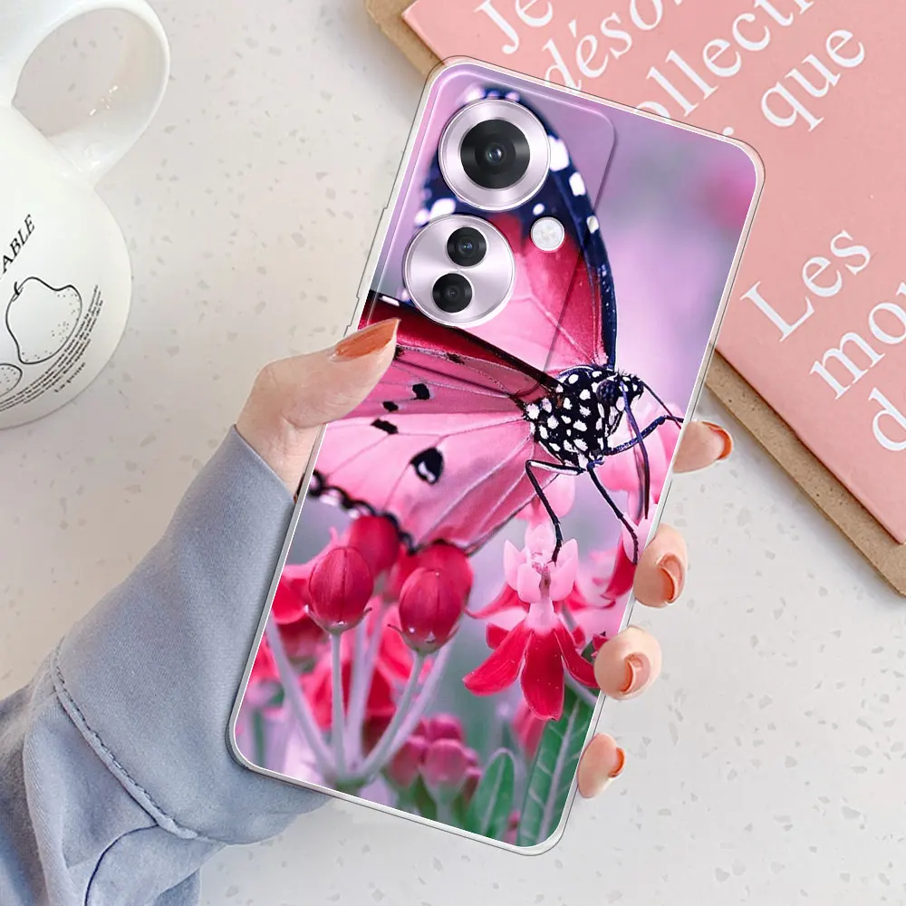 Shockproof Clear Soft Silicone Phone Case for OPPO Reno11 F 5G and Oppo F25 Pro 5G