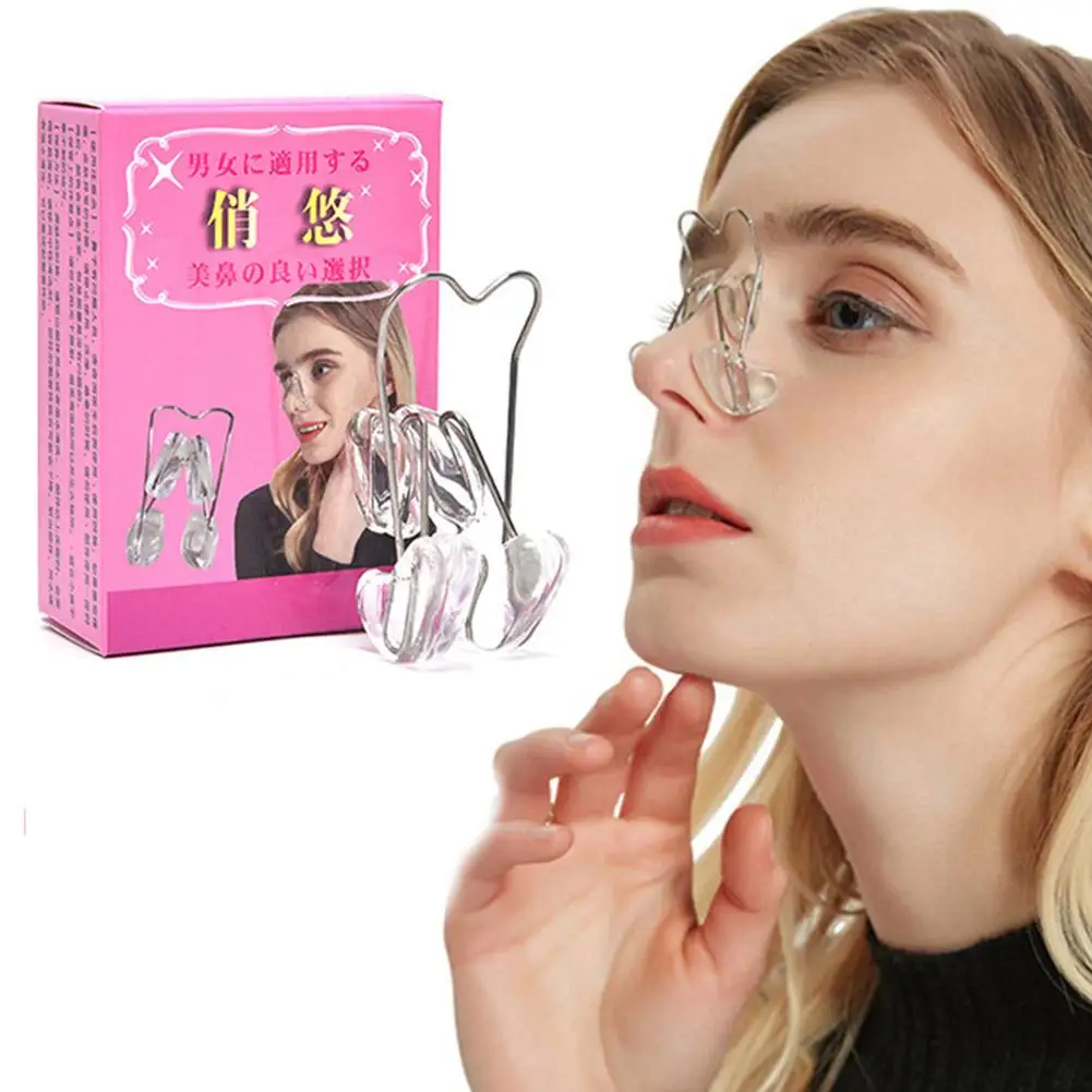 

Nose Up Lifting Shaping Shaper Orthotics Clip Beauty Straightening Clip Tool Nose Up Slimming Nose Corrector Clips Massager K8Q1