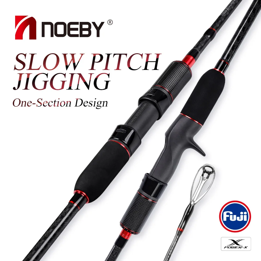 

NOEBY Inifite A6 Slow Fast Jigging Fishing Rod 1.91m 1.96m 1 Section ML M MH FUJI SIC Guide Spinning Casting for Sea Fishing Rod