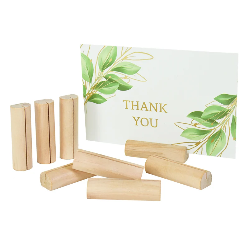 목재 장소 카드 홀더 테이블 번호 홀더 스탠드, 이름 카드 홀더, 아크릴 사인 홀더, 웨딩 홈 파티 용품, 10 개