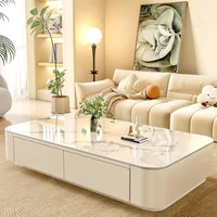 Table basse élégante et transparente, design simple, moderne, de luxe, table d'appoint, table à écrire, meubles de salon 2