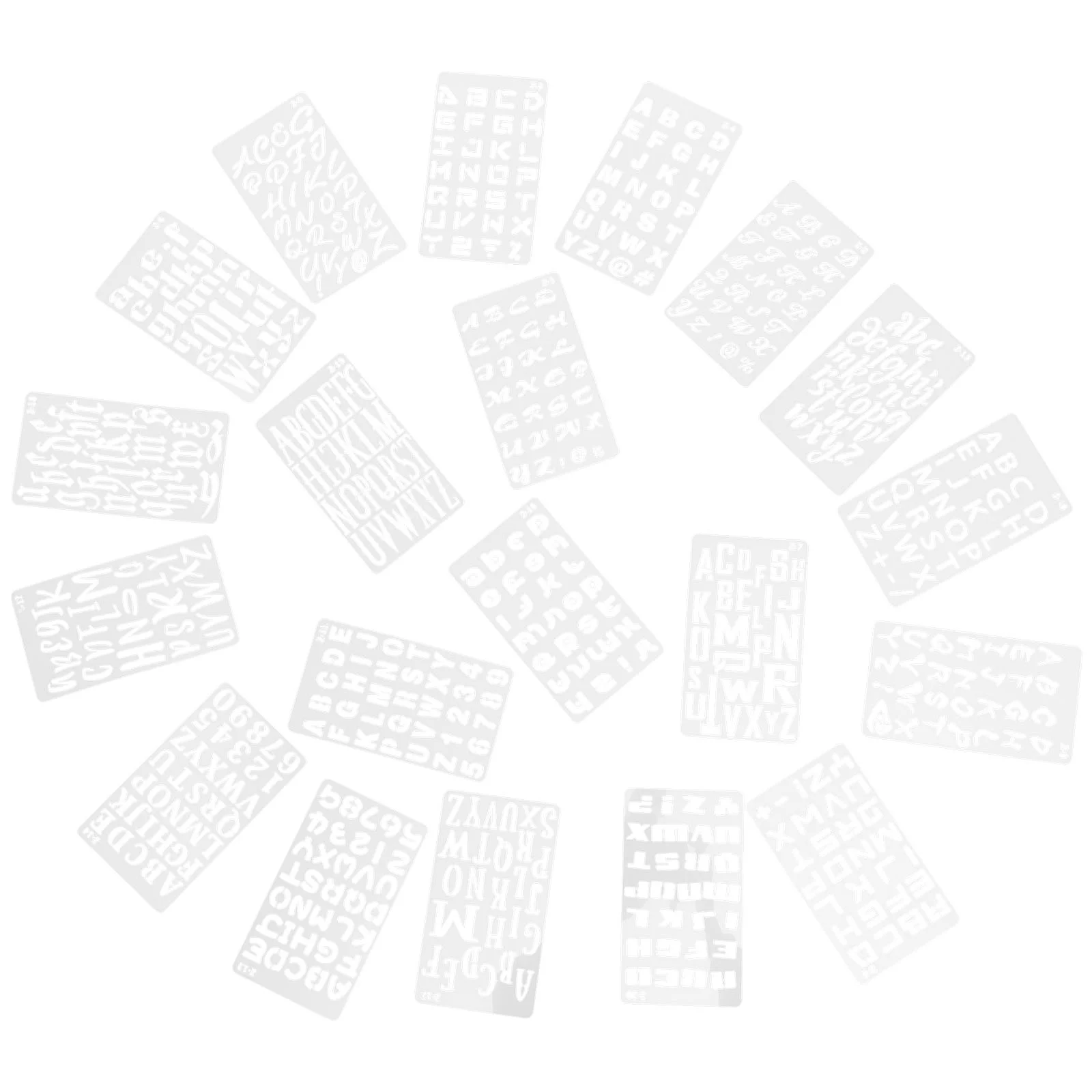 Stencil Letter Stencils Calligraphy Alphabet Template Plastic Painting