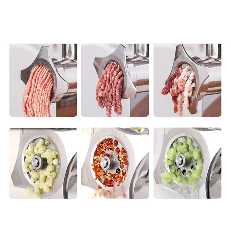 Heavy Duty Electric Meat Mincer Grinder Max Powerful Home Portable Sausage Stuffer Meat Mincer Food Processor HW-12 5