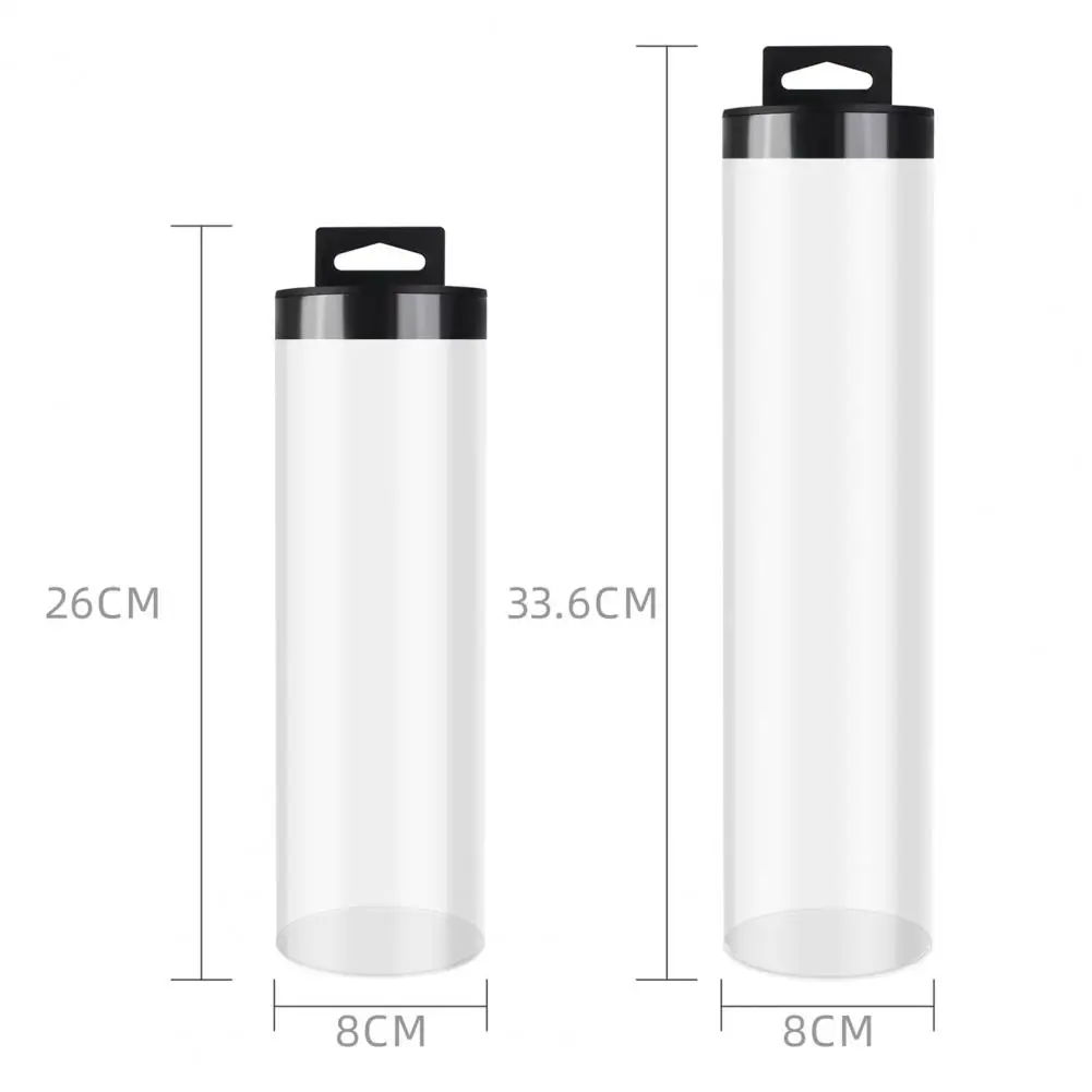 Pickleball Clear Storage Box With Lid Badminton Baseball Tennis Ball Holder Cylindrical Container Organizer Transparent Tube