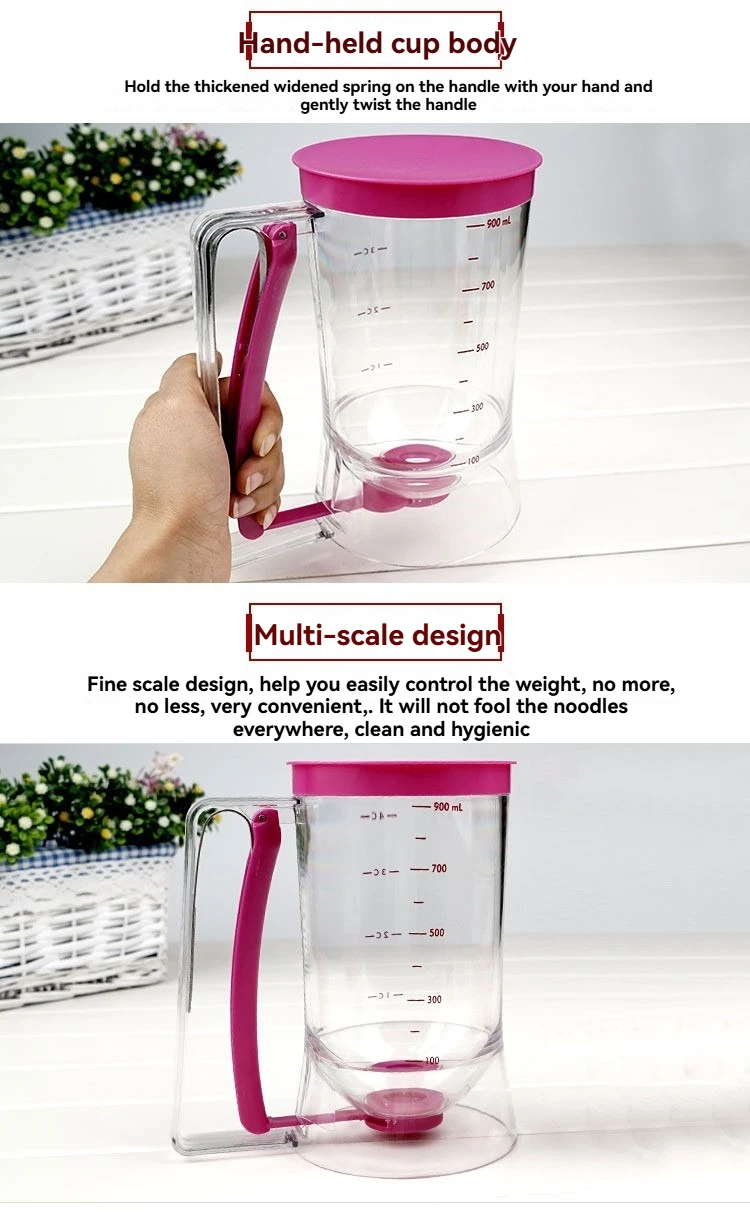 Description Picture 2 of item1pc/Dough Pouring Funnel Dispenser Cake Batter Dispenser Pancake Batter Pouring Tool Egg Tart Pouring Tool Handheld Mold