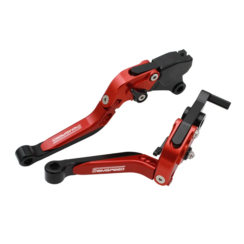 

Motorcycle Handle Brake and Clutch Levers For CFMOTO 450SR 2022+ SEMSPEED CNC Adjustable Folding Extendable Levers Black Red