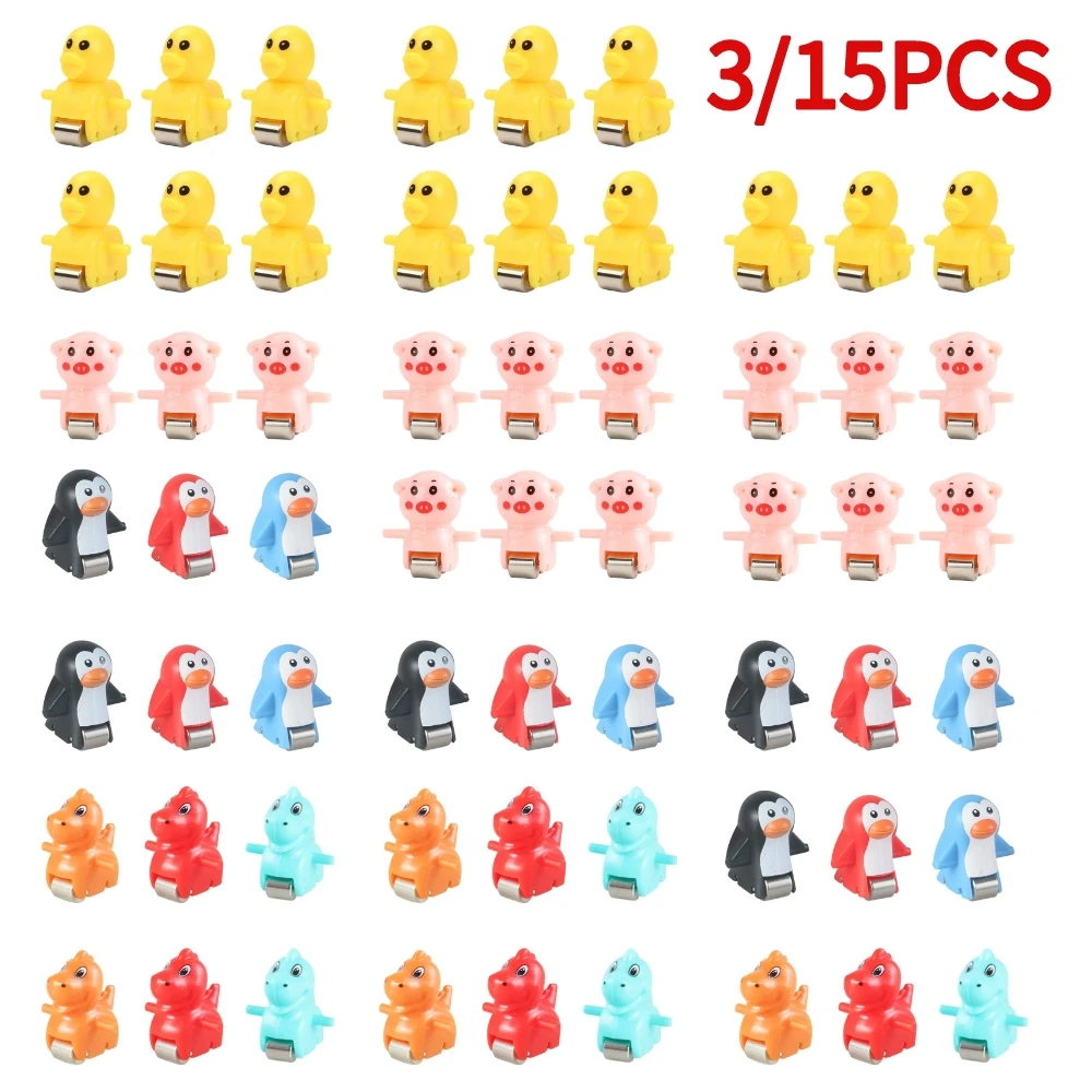 3/15PCS Stair Climbing Toy Duck Pig Dinosaur Penguin Climb Stairs Toy for Kids 3 Years Old and Up for Slide Climbing Stairs