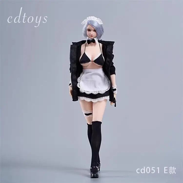 

Cdtoys Cd051e 1/6 Scale Maid Dress Student Hoodie Suit Set for 12'' Female Ph