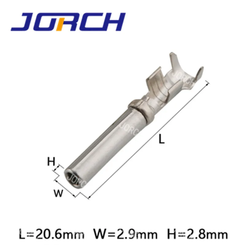 50pcs DT Deutsch Auto Crimp Terminal Connectors Pins 1062-16-0122 / 1060-16-0122 For Car Engine 14-20 AWG terminal connector