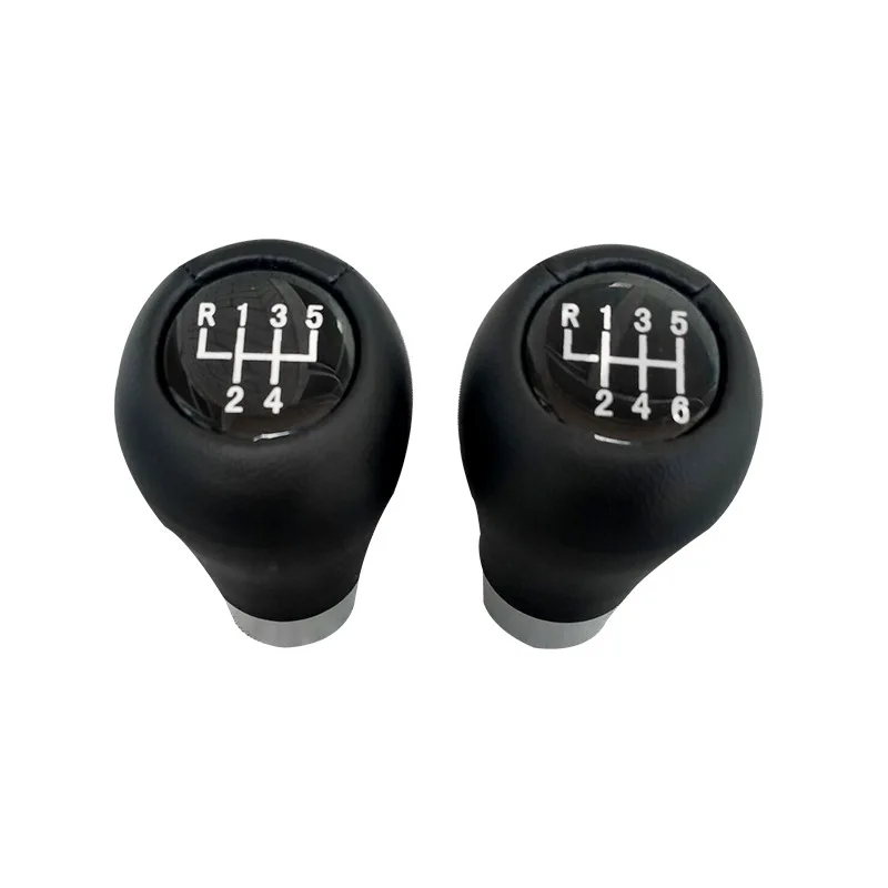 Pommeau De Levier De Vitesses M-Pack / M-Power 6 Vitesses Pour BMW E34 E36 E38 - Neuf En Cuir Et Chrome Noir