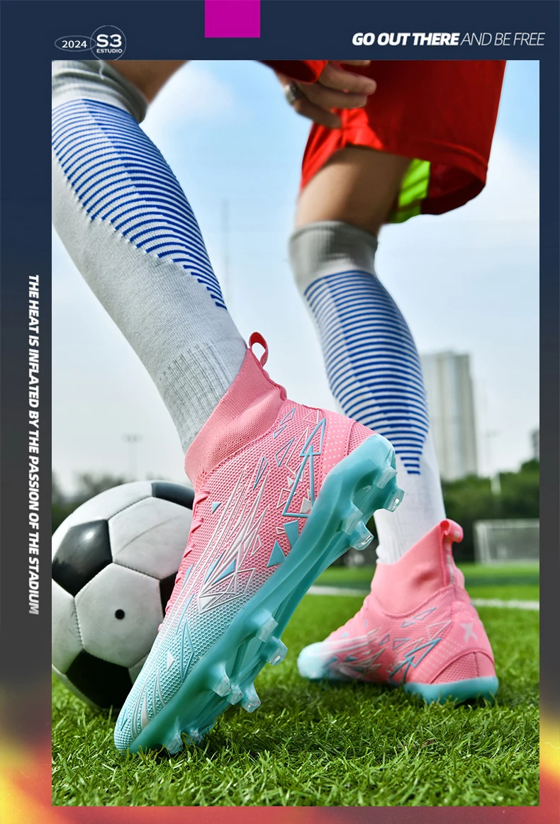 Description Picture 6 of itemMen Football Shoes Fast Soccer Shoes Non Slip Professional Training Ultralight High Quality Football Boots Original Sneaker