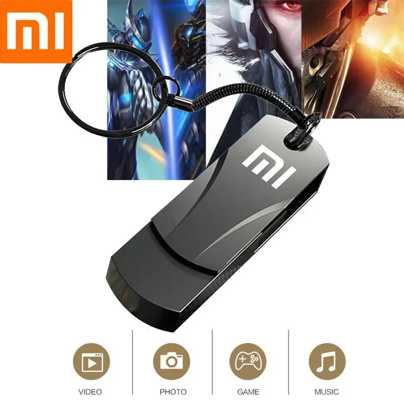 샤오미 U 디스크 메탈 플래시 드라이브, USB 3.2 고속 파일 전송, 초대용량 방수, 기계식 스타일, 16TB, 8TB, 4TB