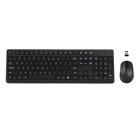 HUO JI CQ108  silence Wireless keyboard and mouse set with USB receiver 108key PC white black - Image 2