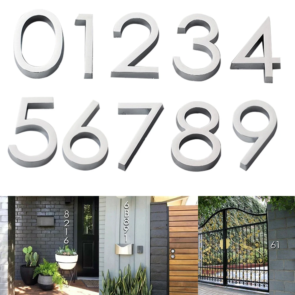 Number 3D House Number Sticker for Outdoor