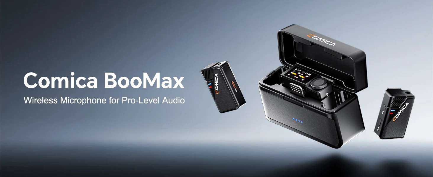 BooMax Dual-channel Wireless Lavalier Microphone AI Denoise 32-bit Float Interna