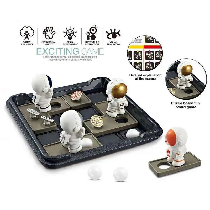Space Astronaut  Chess Board Puzzle Toys For Children Interactive Competition Logical Reasoning Training Fun Board Game Toys 5