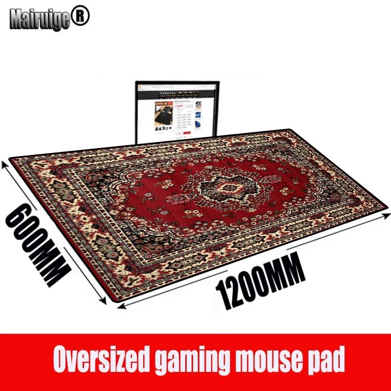 

Large Mouse Pad Persian Carpet Computer Offices Desk Accessories Desk Mat Gaming Setup Table Mat Mousepad Speed Gamer Rug