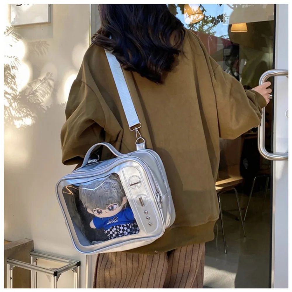Girls' Ulzzang Backpack  New Niche Design TV Model Cute Ita Bag Japanese Girls' Crossbody Bag Fashionable Hand-held Shoulder Bag 6