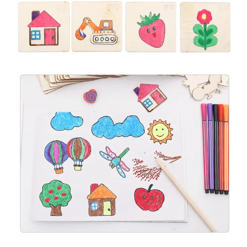 Kids DIY Drawing Stencil Set 6