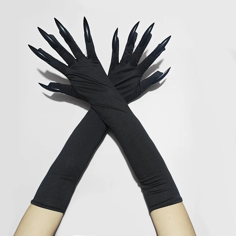Halloween Cosplay 45 cm lustige Krallenhandschuhe Horror langer Nagel geeignet für Rollenspiele, Partykleidung und Thriller-Auftritte – Detail 3