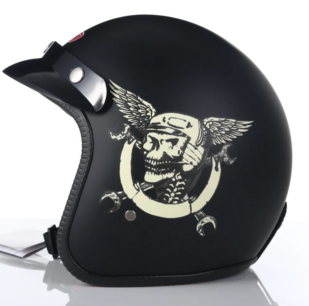 MT rétro casque JARAMA ECE DOT approuvé moto casque complet Double D