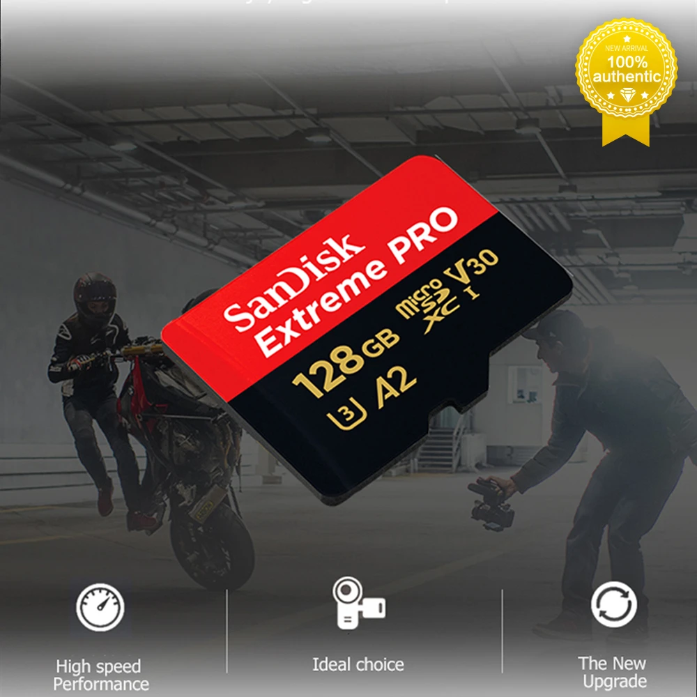 Carte mémoire Extreme® microSDXC™ UHS-I de SanDisk de 128 Go avec  adaptateur