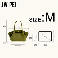 Sac à main de luxe JW PEI pour femme, sac fourre-tout en cuir, sac à bandoulière, sac à main de créateur, grande capacité, sac hobo, sac de travail 5