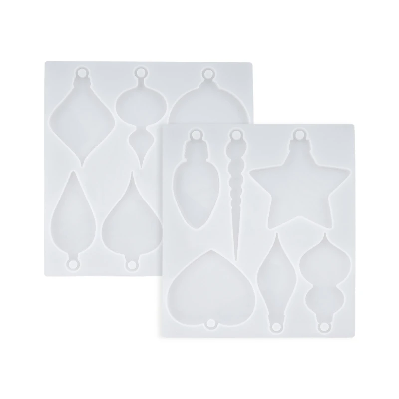 

DIY кристаллическая эпоксидная форма, форма для рождественского кулона, силиконовая форма для брелка ручной работы G5AB