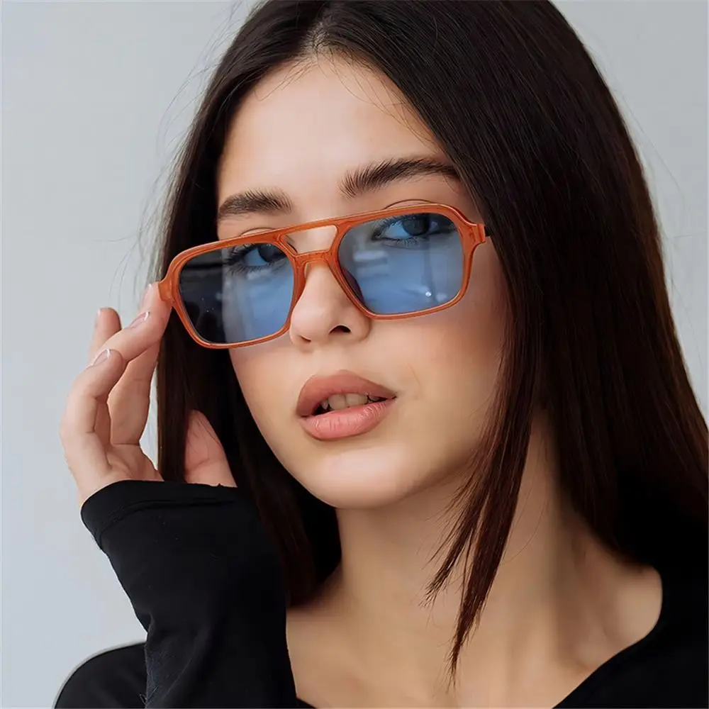 Retro Style Square Sunglasses with UV400 Protection