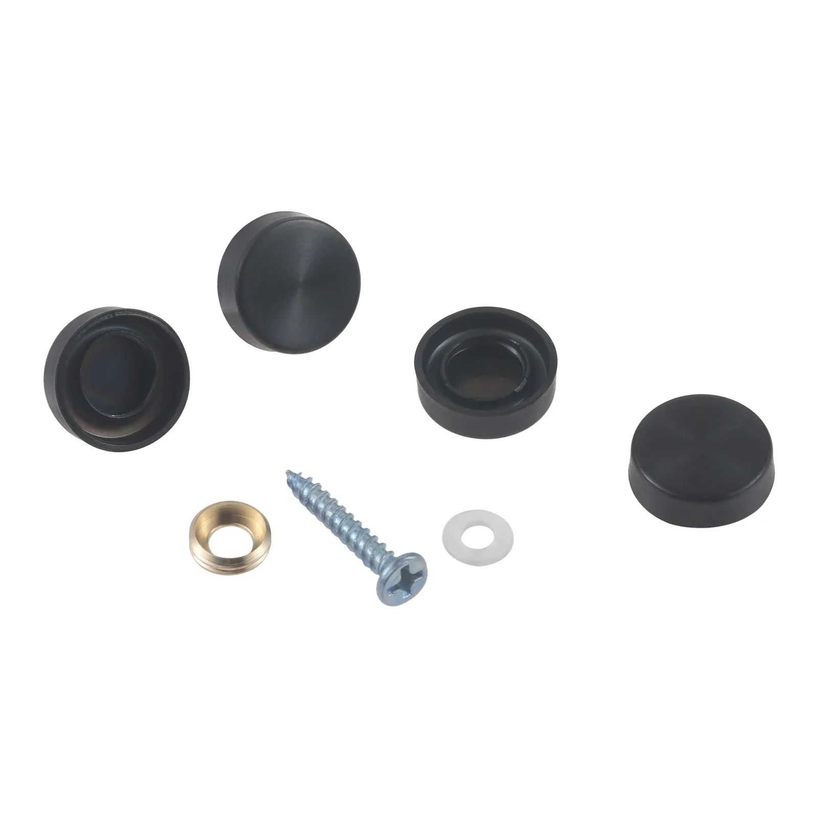 16 Viti A Specchio Acciaio Inox 304 | Con Coperchio Oro 19mm | Per Fissaggio Specchi E Vetri - Foto 1