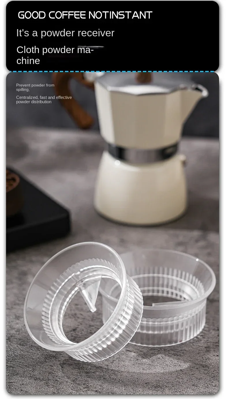 Description Picture 4 of itemCoffee Tamper for Moka Pot Rotary Powder Dosing Ring Coffee Distributor Leveler for 3/6 Cups Espresso Tools