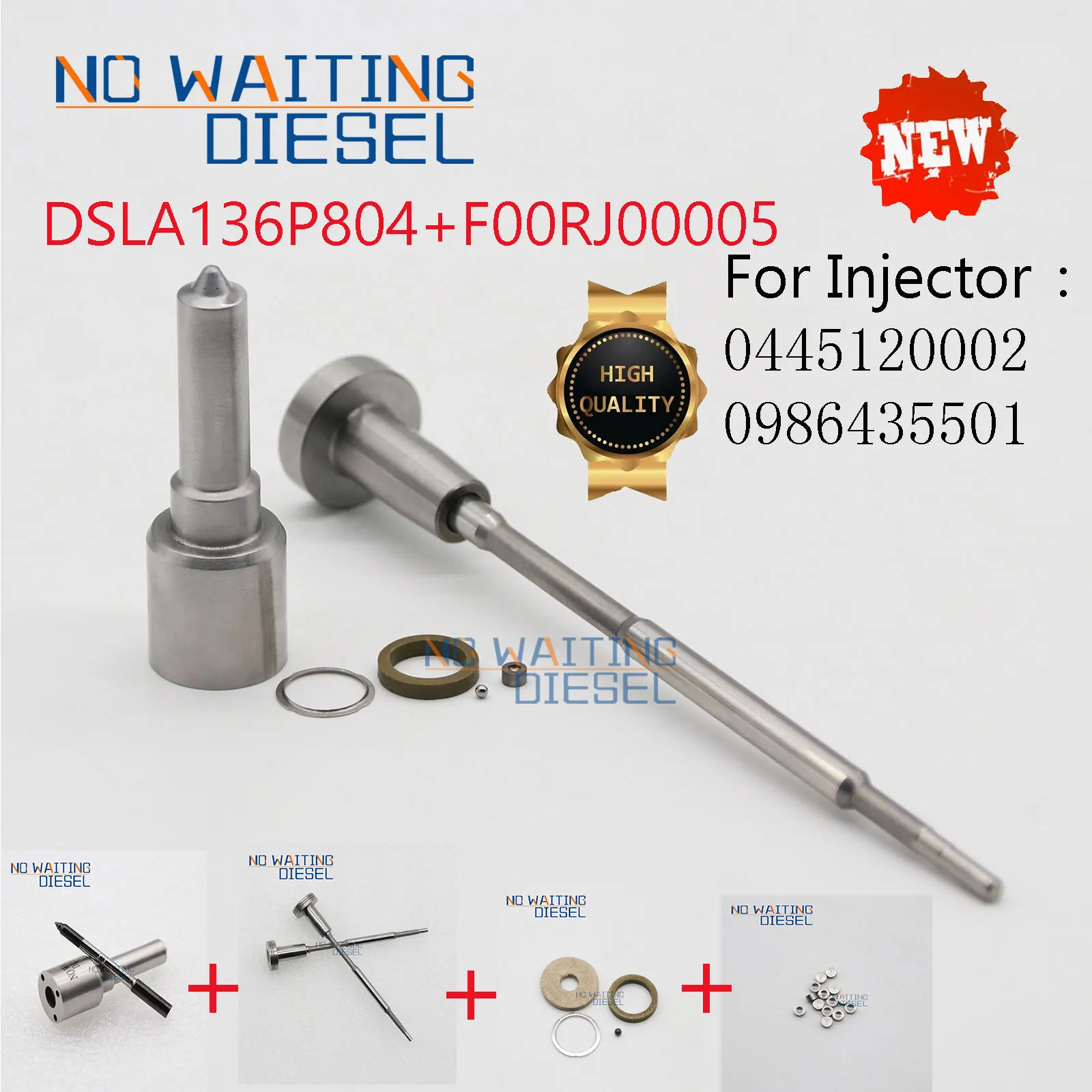 

F00RJ00005 инжекторный клапан DSLA136P804 форсунка Форсунки F00RJ03284 ремонтные комплекты 0445120002 для IVECO 500313105 500384000