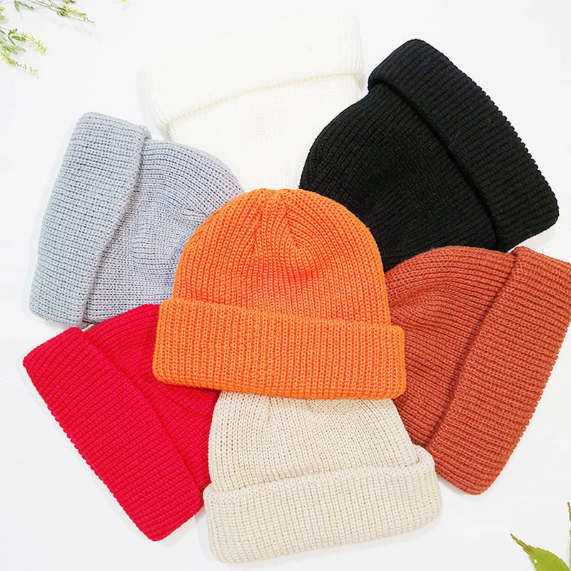 DIY Personalized Beanie Embroidered Design Autumn Winter Knitted Hats For Men Women Warm Knit Hats Skullies Beanies