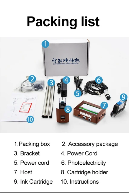 Imprimantes à Jet D'encre En Ligne Imprimante De Codage Industrielle Date  De La Machine Cij Nouveau Ré Servoir D'encre Continu MFG Exp Codeur - China  Inkjet Printer, Date