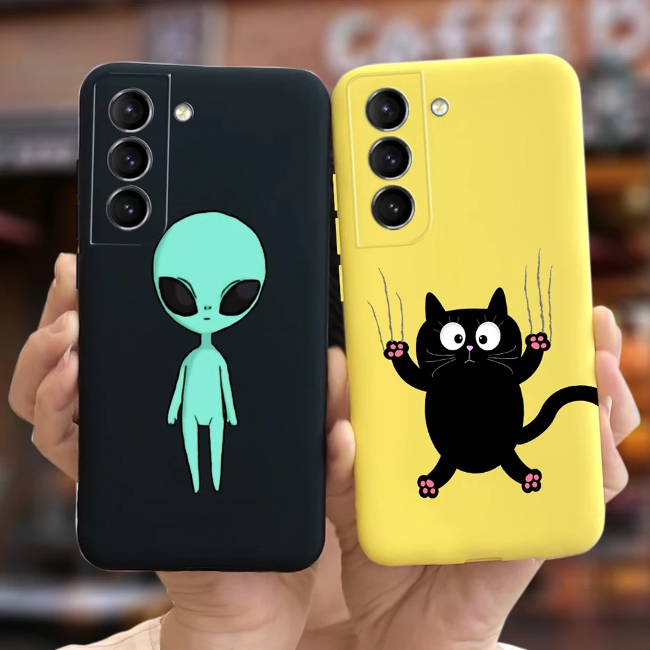 Per Samsung Galaxy S22 Plus Custodia S22 + S22 Custodia Morbida In Silicone Per Cartoni Animati Alieno Ultra Carina Per Samsung S 22 S22 Plus Tpu Fund