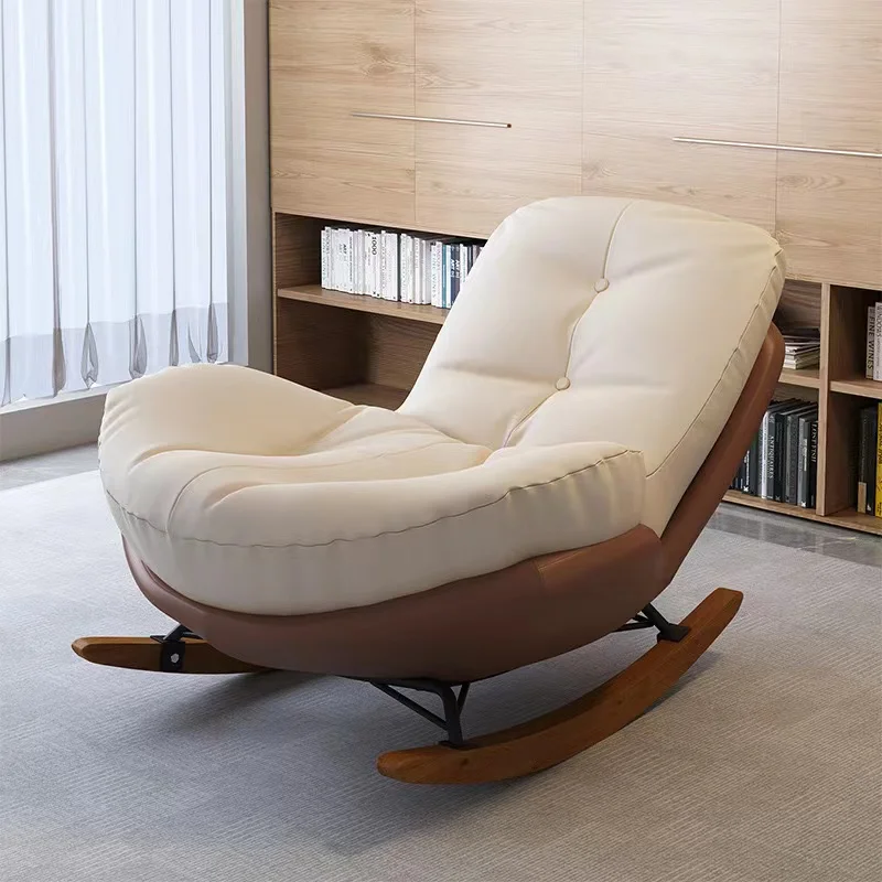 2024 New Sofa Light Luxury Adult Recliner Living Room Indoor Casual Rocking Chair Modern Soft And Comfortable Sofa