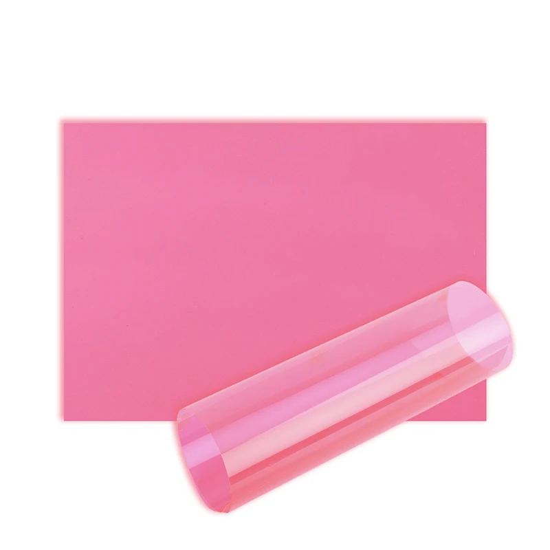 Plastic Sheet Light Filter Gel Film A4 0.3mm Thickness Clear Film Transparent PVC Sheet PVC Light Filter Gel Translucent Hard Sheet Colour Acetate