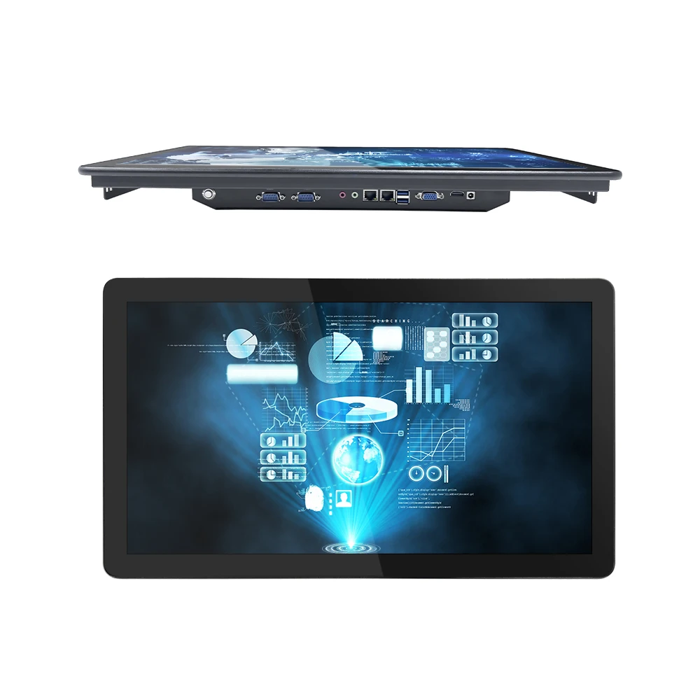 

VESA mount 21,5 23,6 27 дюймов i3-4th DDR3 8 Гб 256 ГБ Широкий Экран multitouch промышленная Встраиваемая панель ПК