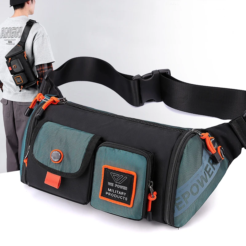

Нагрудная сумка для мужчин, нейлоновая сумка на плечо, слинг, сумочка для мужа, Многофункциональный саквояж кросс-боди для коротких поездок