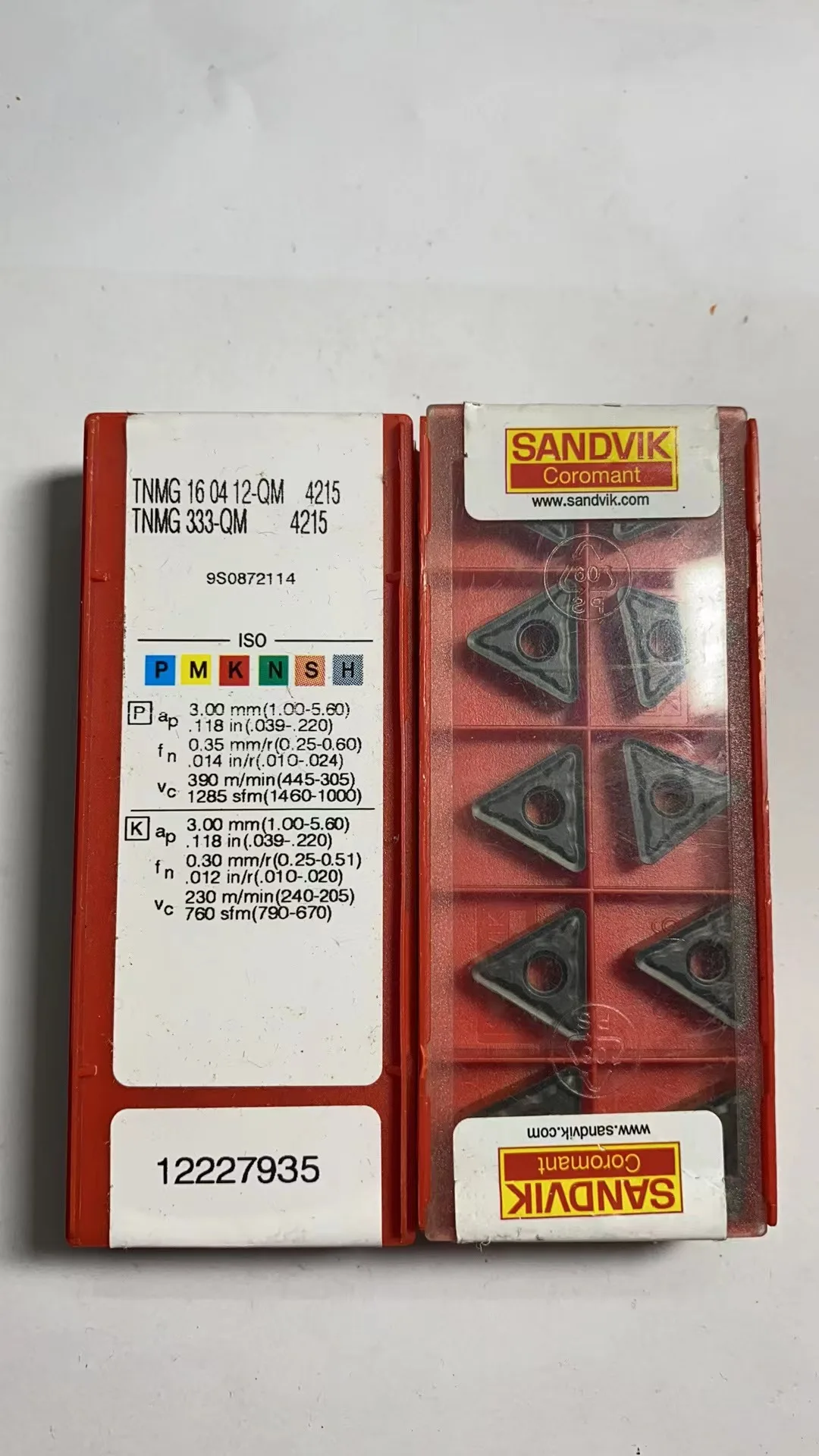 

CNC blade TNMG160412-QM 4215 original genuine clearance special price, only 4 boxes