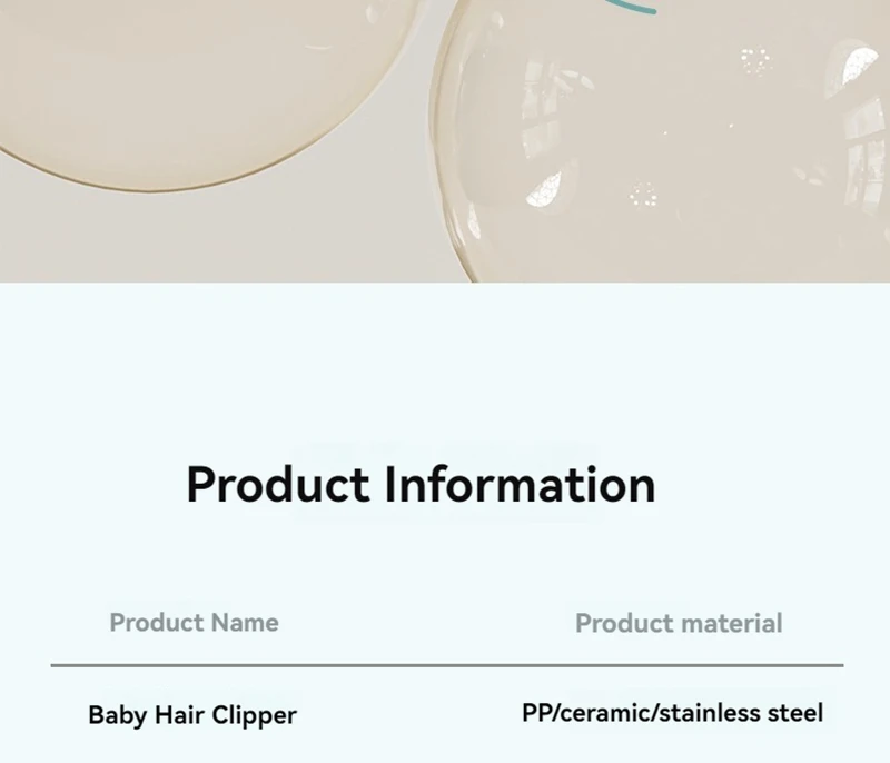 Baby Hair Clipper Quiet Shaving New Baby Electric Pusher Silent Baby Hair Shaving and Fetal Hair Cutting Tool No Lubricating Oil