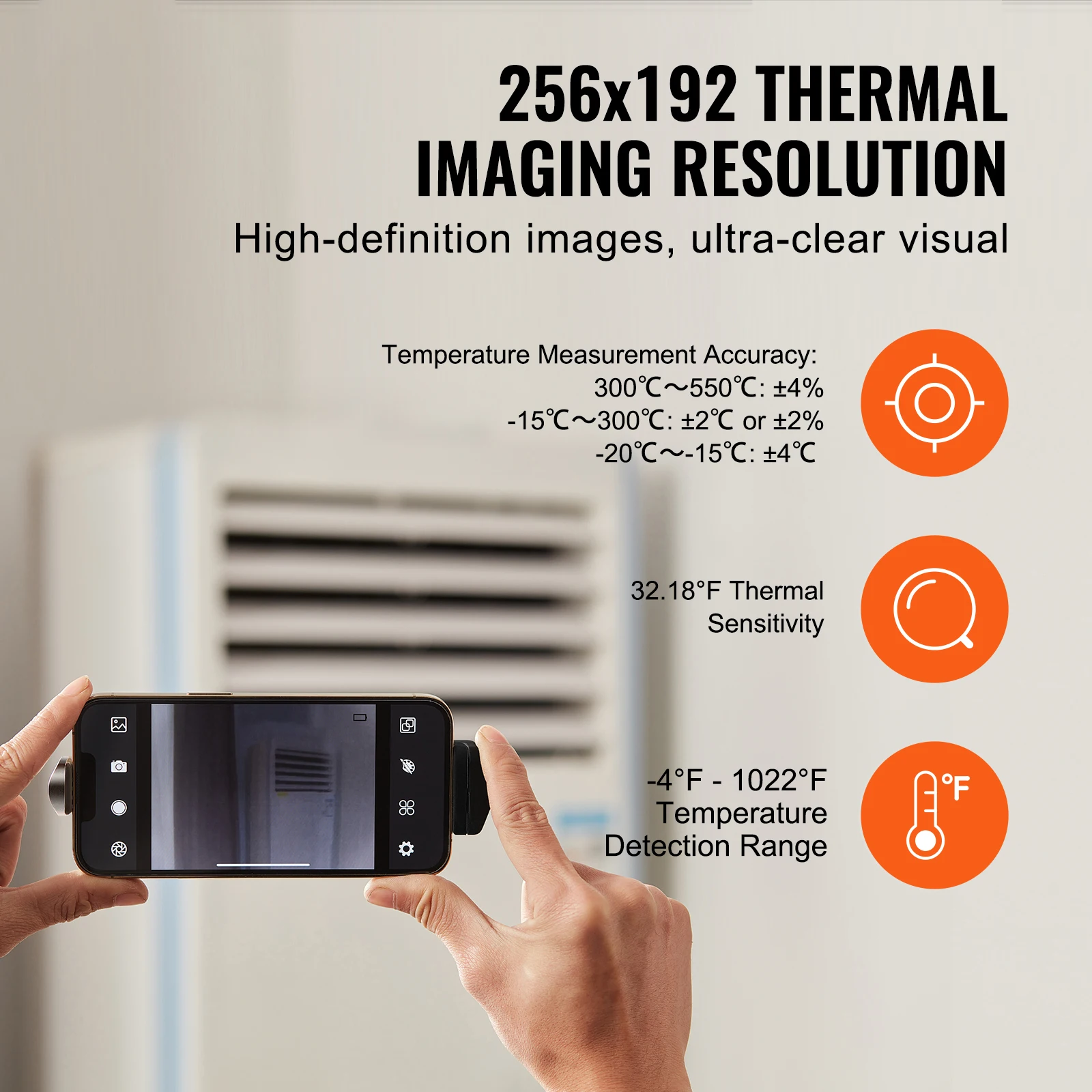 Wireless Thermal Imaging Camera WiFi Visual IR Resolution