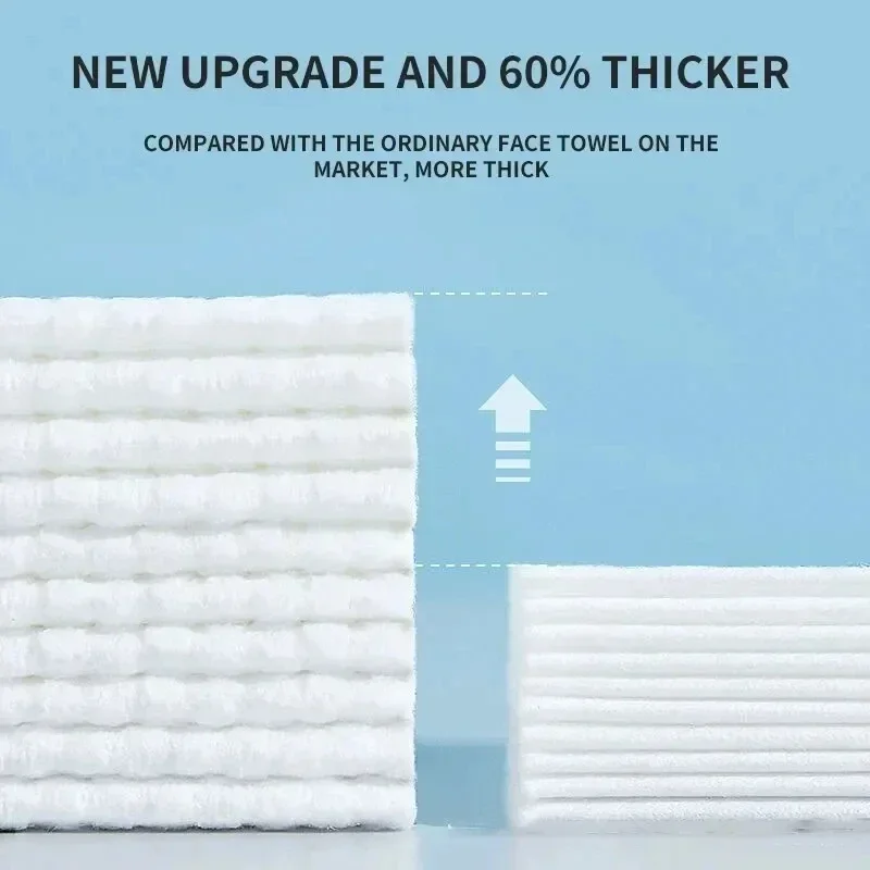 50pcs Disposable Face Wash Towel Extractable Cotton Soft Towel Cotton Beauty Salon Cleansing Face Wipe