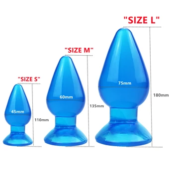 C001 Large Backyard Beads Anal Balls Bigger Anal Plug Beads Sex Toys Soft Vaginal Anal Butt Plug Sex Tool Anal Toy 6