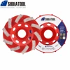 SHDIATOOL 1pc Dia100/115/125/180mm Welded Diamond Segmented Turbo Grinding Cup Wheel For Concrete Brick Granite Marble Milling