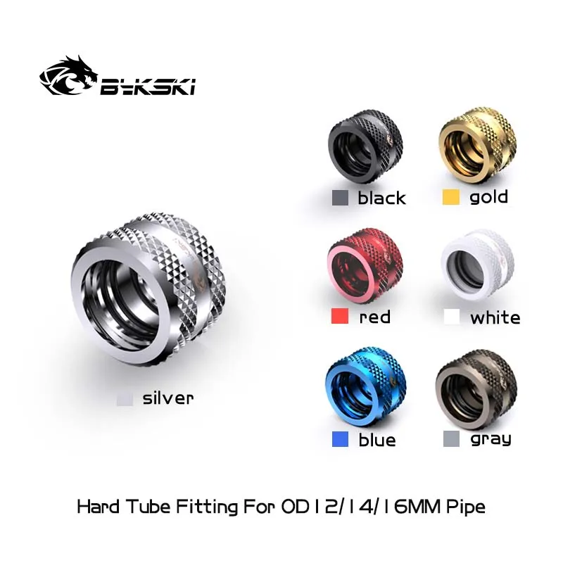 

Bykski Hard Tube Fitting For OD12MM/OD14MM/OD16MM Rigid Tube,G1/4 Anti-off Hard Pipe Connector,PC Water Cooling Accessories